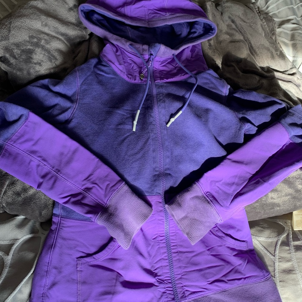 Power purple size 4 lululemon zip up hoody